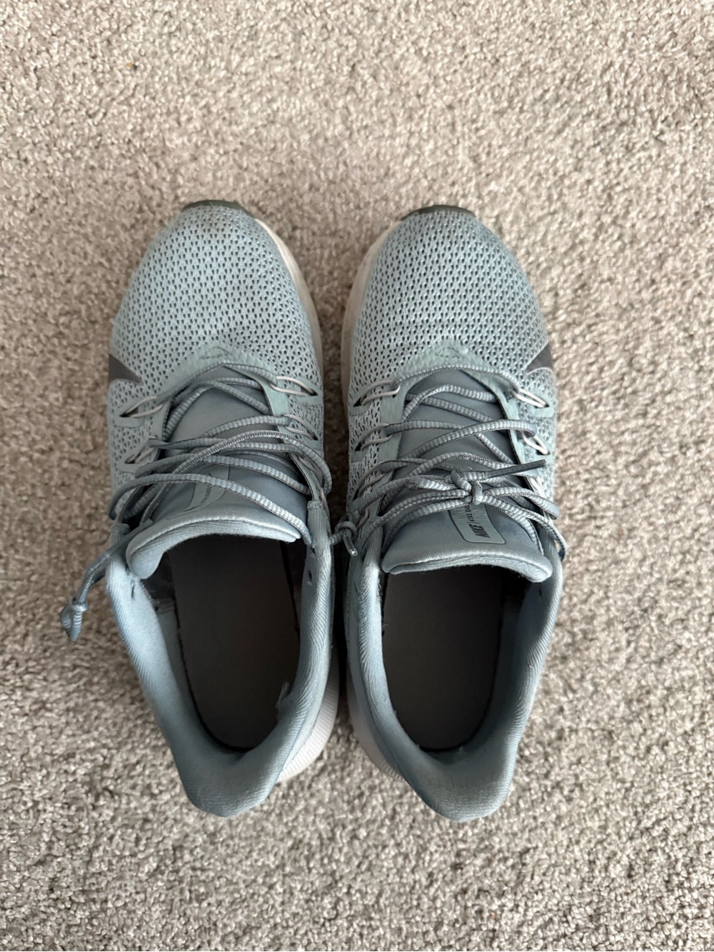 Nike Pale Blue Gray Low-Top Sneakers